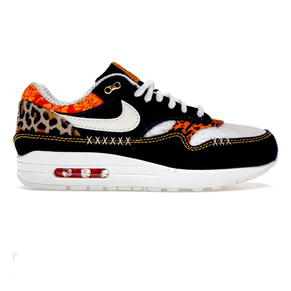 Nike Air Max 1 Premium Sneakers - Denim Leopard
